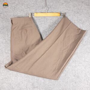 Embassy Row Sportswear Dress Pants Beige Pleated Straight Leg Women's Size 12